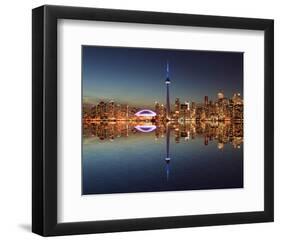 Toronto Skyline & Lake Ontario-null-Framed Art Print