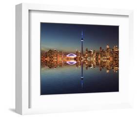 Toronto Skyline & Lake Ontario-null-Framed Art Print