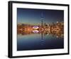 Toronto Skyline & Lake Ontario-null-Framed Art Print