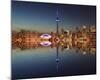 Toronto Skyline & Lake Ontario-null-Mounted Art Print