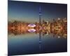 Toronto Skyline & Lake Ontario-null-Mounted Art Print