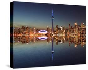 Toronto Skyline & Lake Ontario-null-Stretched Canvas