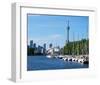 Toronto Skyline & Waterfront-null-Framed Art Print