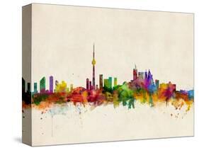 Toronto Skyline-Michael Tompsett-Stretched Canvas