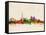 Toronto Skyline-Michael Tompsett-Framed Stretched Canvas