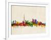 Toronto Skyline-Michael Tompsett-Framed Art Print