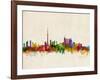 Toronto Skyline-Michael Tompsett-Framed Art Print