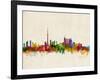 Toronto Skyline-Michael Tompsett-Framed Art Print