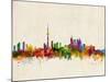 Toronto Skyline-Michael Tompsett-Mounted Art Print