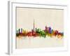 Toronto Skyline-Michael Tompsett-Framed Art Print