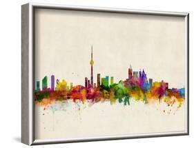 Toronto Skyline-Michael Tompsett-Framed Art Print