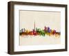 Toronto Skyline-Michael Tompsett-Framed Art Print