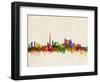 Toronto Skyline-Michael Tompsett-Framed Art Print