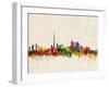 Toronto Skyline-Michael Tompsett-Framed Art Print