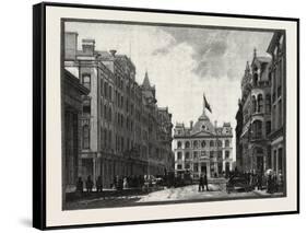 Toronto Street, and Post Office, Canada, Nineteenth Century-null-Framed Stretched Canvas