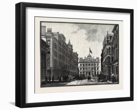 Toronto Street, and Post Office, Canada, Nineteenth Century-null-Framed Giclee Print