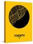 Toronto Street Map Yellow-NaxArt-Stretched Canvas