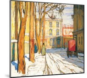 Toronto Street, Winter Morning-Lawren S^ Harris-Mounted Premium Giclee Print