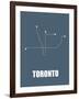 Toronto Subway Map I-null-Framed Art Print