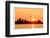 Toronto Sunrise Skyline & Lake-null-Framed Art Print