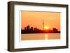 Toronto Sunrise Skyline & Lake-null-Framed Art Print