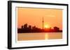 Toronto Sunrise Skyline & Lake-null-Framed Art Print