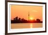 Toronto Sunrise Skyline & Lake-null-Framed Art Print
