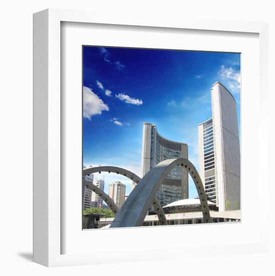 Toronto Town Hall Canada-null-Framed Art Print