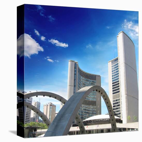 Toronto Town Hall Canada-null-Stretched Canvas