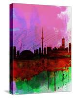 Toronto Watercolor Skyline-NaxArt-Stretched Canvas