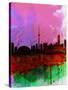Toronto Watercolor Skyline-NaxArt-Stretched Canvas