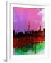 Toronto Watercolor Skyline-NaxArt-Framed Art Print