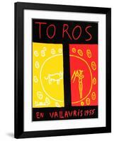 Toros En Vallauris-Pablo Picasso-Framed Limited Edition