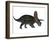 Torosaurus, a Herbivorous Dinosaur from the Late Cretaceous-null-Framed Art Print