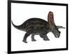Torosaurus, a Herbivorous Dinosaur from the Late Cretaceous-null-Framed Art Print