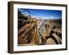 Toroweap Overlook a Panorama of the Canyon From Rim To River, Grand Canyon National Park, AZ-Bernard Friel-Framed Photographic Print