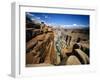 Toroweap Overlook a Panorama of the Canyon From Rim To River, Grand Canyon National Park, AZ-Bernard Friel-Framed Photographic Print