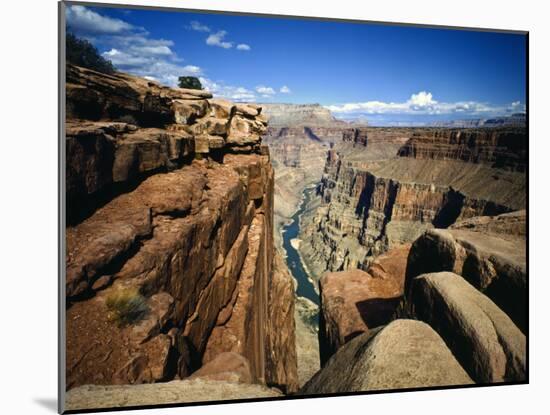 Toroweap Overlook a Panorama of the Canyon From Rim To River, Grand Canyon National Park, AZ-Bernard Friel-Mounted Photographic Print