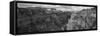 Toroweap Point, Grand Canyon, Arizona, USA BW, Black and White [TEMP]-Panoramic Images-Framed Stretched Canvas