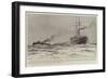 Torpedo-Boat Destroyers En Route for the China Station, Coaling at Sea-null-Framed Giclee Print