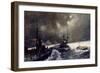 Torpedo Boats in Action at the Naval Manoeuvres-Charles Edward Dixon-Framed Giclee Print