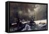 Torpedo Boats in Action at the Naval Manoeuvres-Charles Edward Dixon-Framed Stretched Canvas