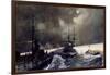 Torpedo Boats in Action at the Naval Manoeuvres-Charles Edward Dixon-Framed Giclee Print