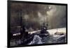 Torpedo Boats in Action at the Naval Manoeuvres-Charles Edward Dixon-Framed Giclee Print