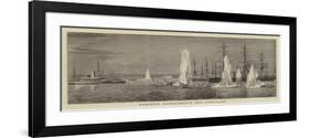 Torpedo Experiments Off Portland-William Edward Atkins-Framed Giclee Print