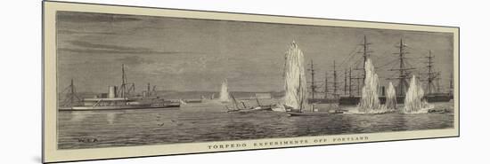 Torpedo Experiments Off Portland-William Edward Atkins-Mounted Giclee Print