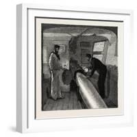 Torpedo Gun Boat, Commander's Cabin in the after Part of the Ship, 1888-null-Framed Giclee Print