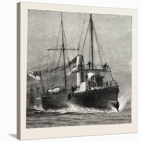 Torpedo Gun Boat, Full Speed-2O Knots an Hour, 1888-null-Stretched Canvas