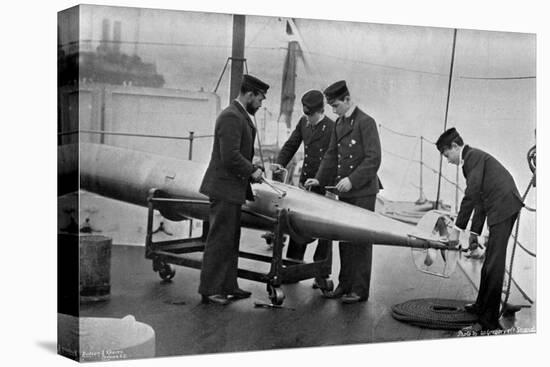 Torpedo Instruction on Board HMS Theseus, 1896-W Gregory-Stretched Canvas