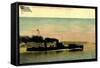 Torpedobootsdivision Helgoland Passierend, Schiff-null-Framed Stretched Canvas